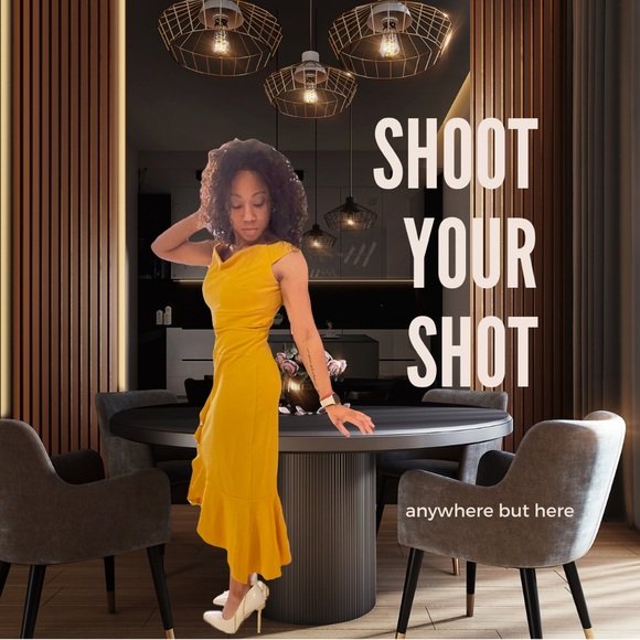 Yellow Knitee Off Shoulder V-Neck Pleat Waist Evening Cocktail Slit Formal Dress - Picture 3 of 5